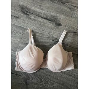 Victoria Secret Bra Beige Padded Underwire Adjustable Clasp Back 36DD